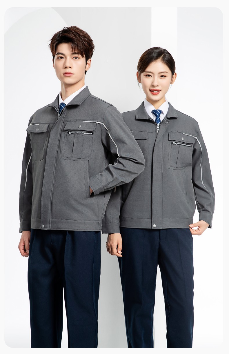 LJ-680012 秋冬高端防靜電工作服套裝男電力電工工程服電子廠勞保服上衣廠服(圖15)